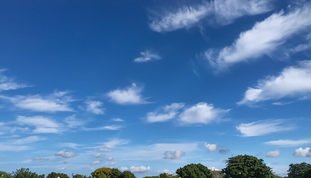 Wallpaper blue sky with clouds