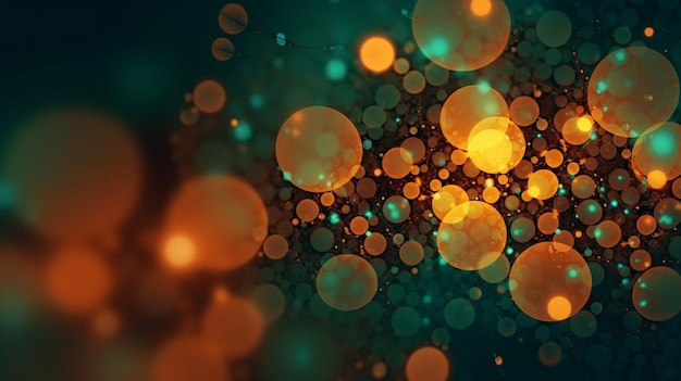 Wallpaper Bokeh background texture realistic colorful generative AI