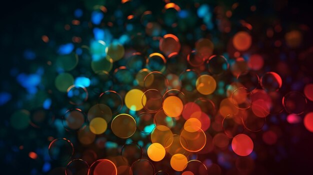 Wallpaper Bokeh background texture realistic colorful generative AI