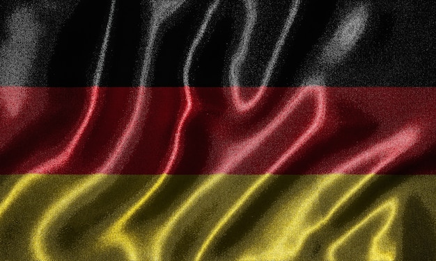 Wallpaper by Germany flag and waving flag by fabric.