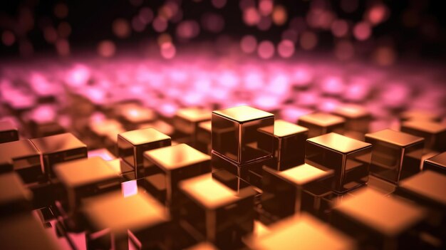 A wallpaper of cubes