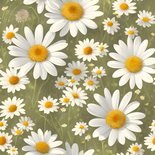 A wallpaper of daisies with the word daisy on it.