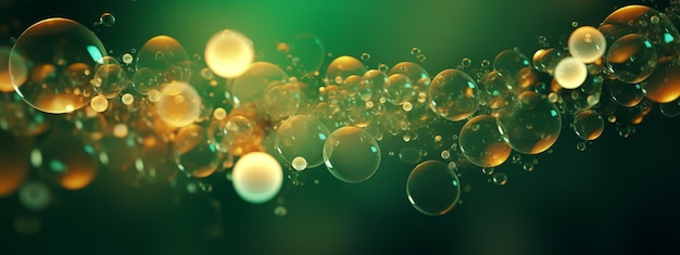Photo wallpaper desktop background soap bubbles green and gold and brown colors