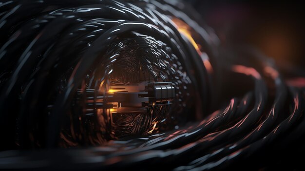 Фото Обои волоконная технология кабельный свет современный