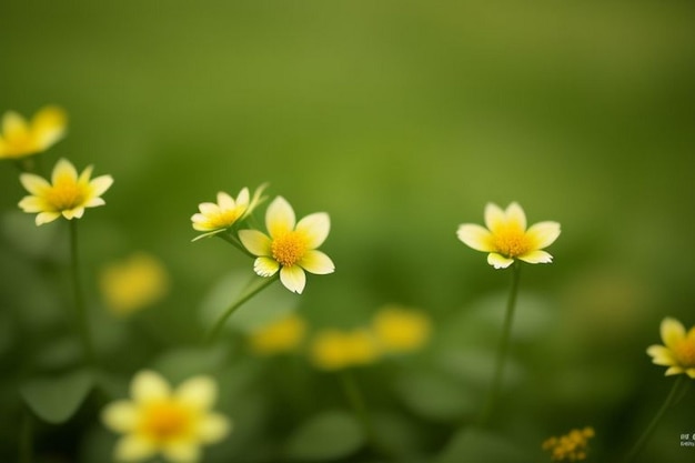 緑色の花の壁紙 ブラックで刺<unk>