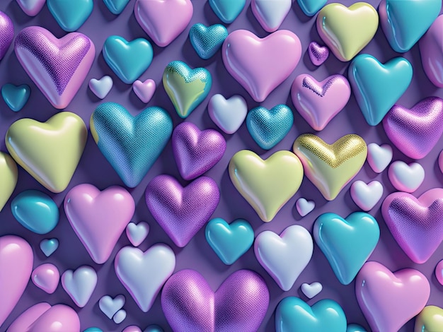 A wallpaper of hearts with the word love on it