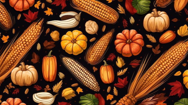 Wallpaper inspired by autumn crops