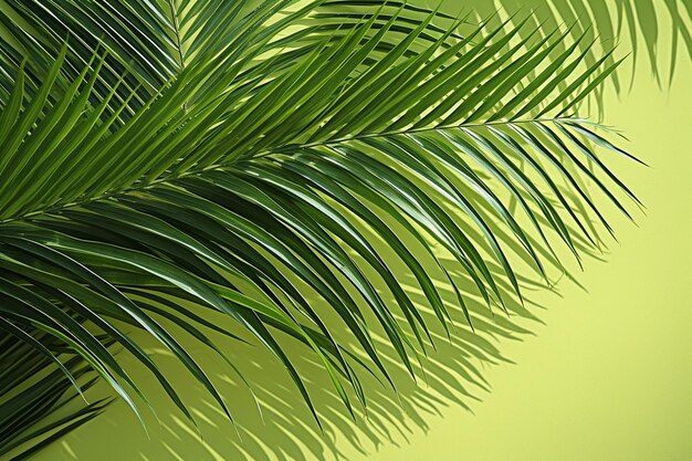 Фото Обои природы летний фон пальмовых листьев на зеленой спине