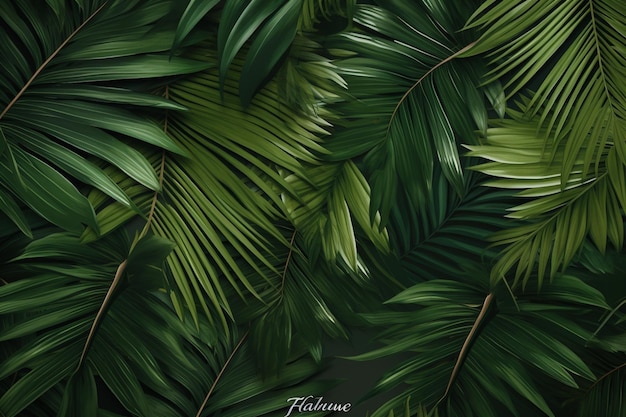 A wallpaper of a palm leaf with the word palm on it