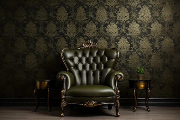 Wallpaper in royal baroque style