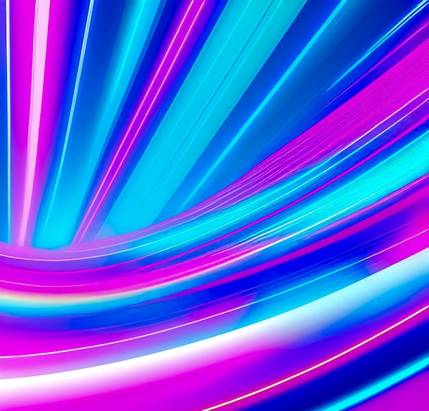 A wallpaper of a spiral of lights that are blue and pink in color.