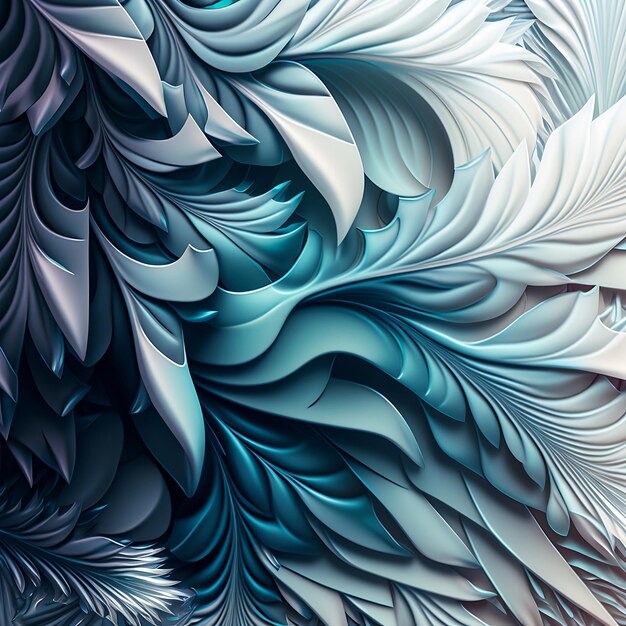 A wallpaper that has a blue and white design.