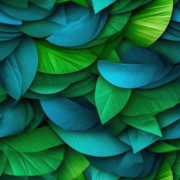 A wallpaper that has a green leaf pattern on it