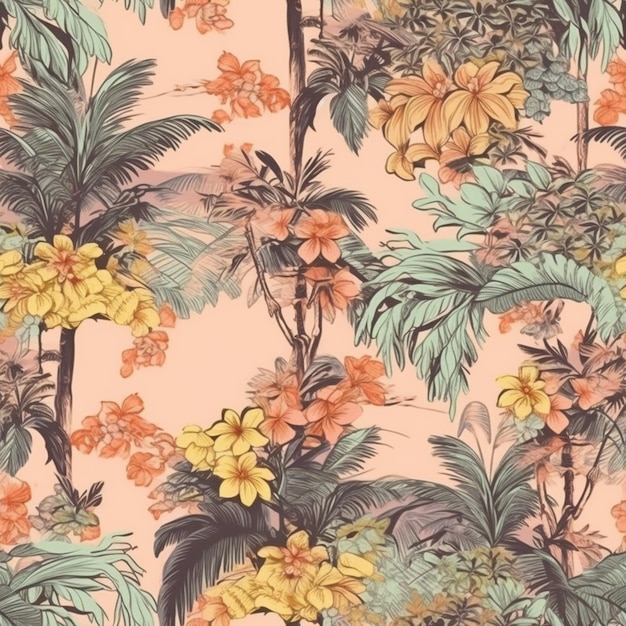 A wallpaper that is made by the company of the company palm trees.