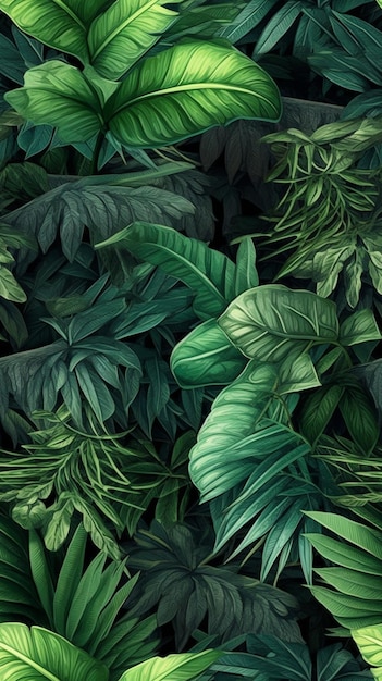 A wallpaper that says tropical leaves.