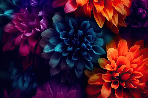 A wallpaper vibrant flower