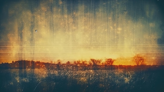 Photo wallpaper for vintage distressed old photo light leaks film. generative ai