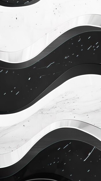 Photo wallpaper wave flat black white gray ar 916 v 6 253386 background