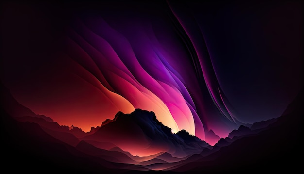 A wallpaper with dark dramatic gradient colors Ai generated