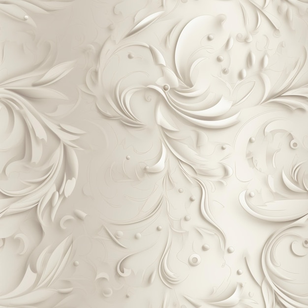 A wallpaper with a floral design in white.