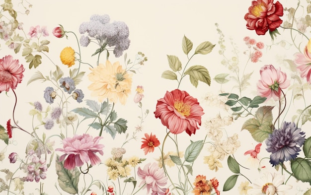 A wallpaper with a floral pattern that says spring