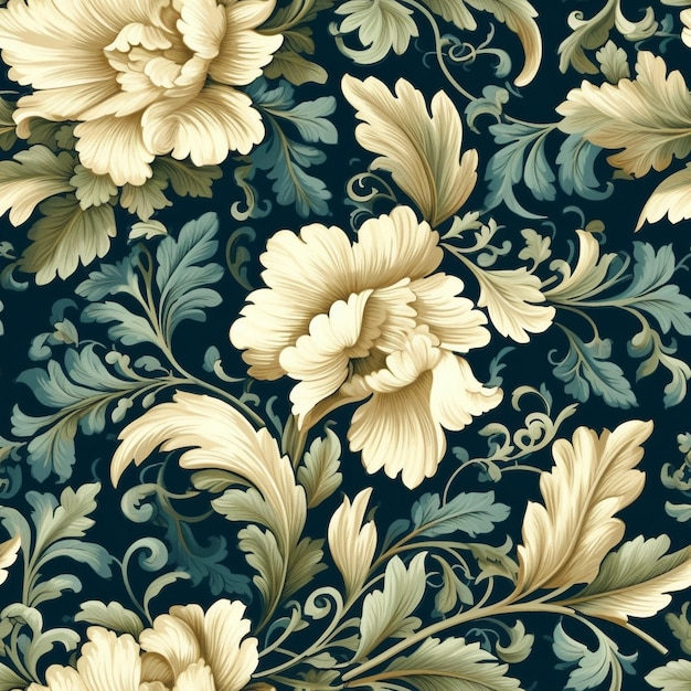 Wallpaper with a floral pattern and the words peony on it.