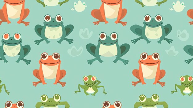 Photo a wallpaper with frogs and a place called frogs