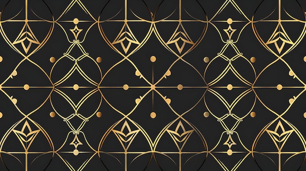 a wallpaper with a gold and black pattern