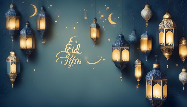 Photo a wallpaper with lanterns and the words  arabic calligraphy  on it