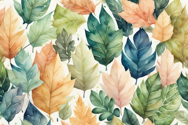 A wallpaper with leaves and leaves.