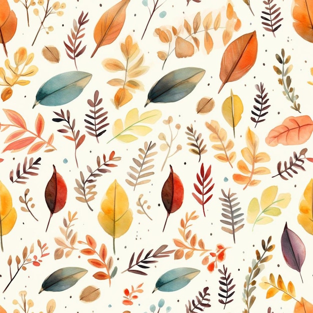 A wallpaper with leaves and trees.