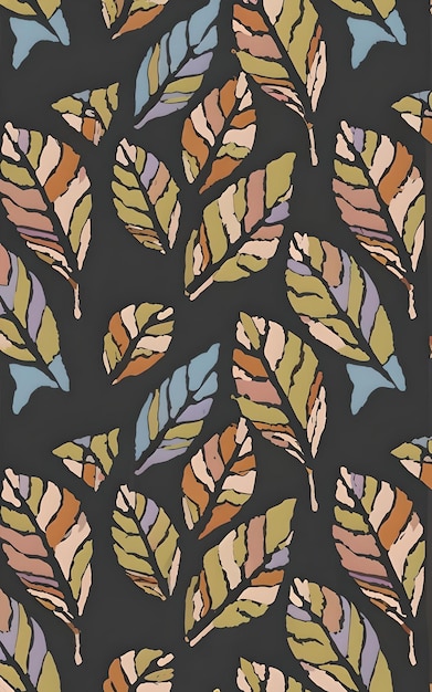 a wallpaper with leaves