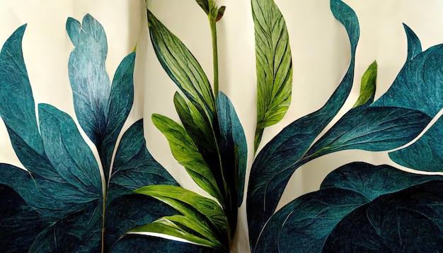 Wallpaper with Plants