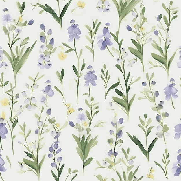 A wallpaper with purple flowers on it.