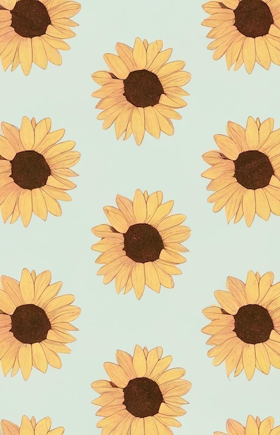 A wallpaper with a sunflower on it