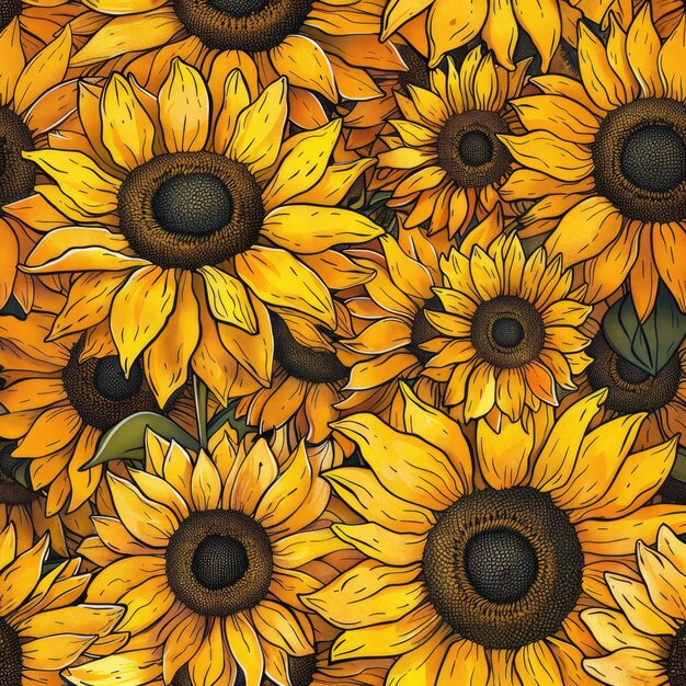 Photo a wallpaper with sunflowers and the words quot sunflower quot on it