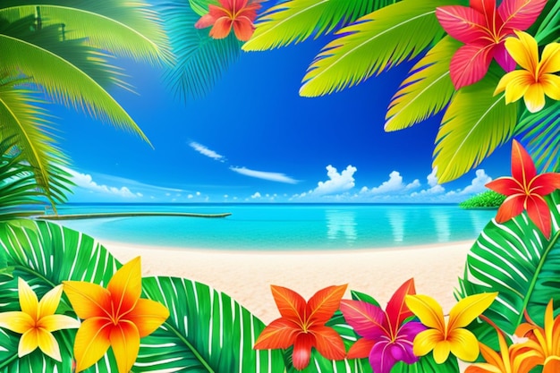 hawaiian clip art background