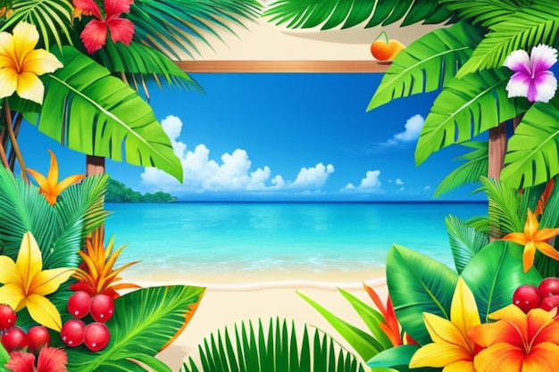 hawaiian clip art background