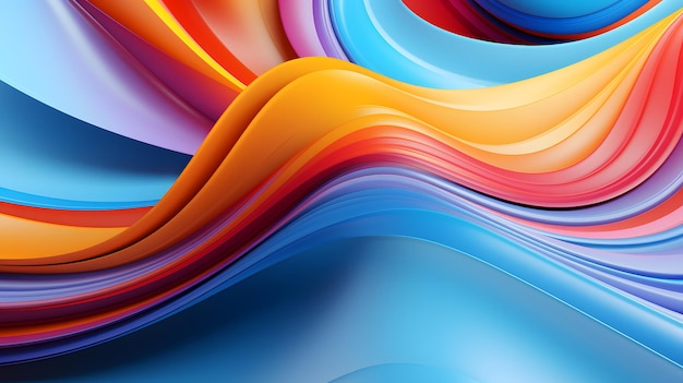 Wallpapers of abstract colored waves