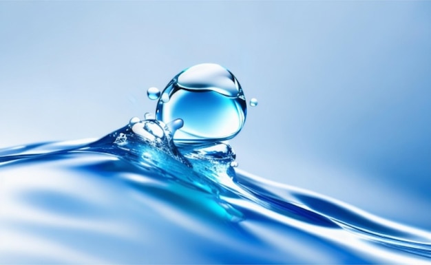 Wallpapers ice real state water drop blue sky light background render speed1000 space light with ro