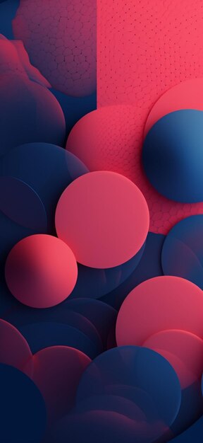 Premium AI Image  Wallpapers for iphone is about blue and red colors.