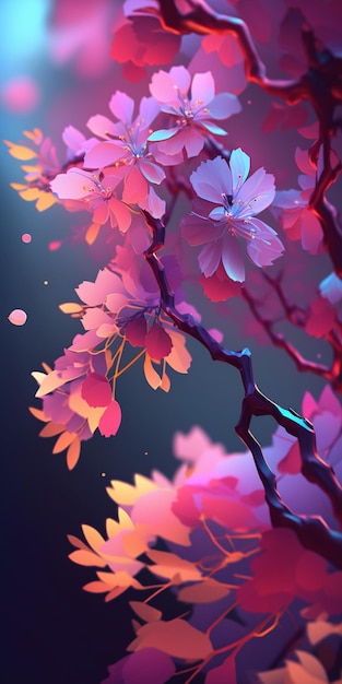 Wallpapers voor iPhone die roze en blauw zijn