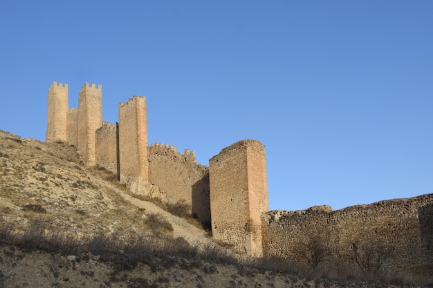 Walls in Albarracin Teruel province Spain