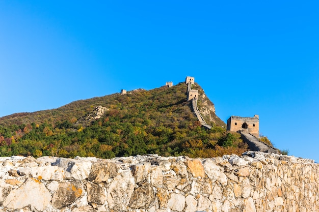 Le pareti della grande muraglia e della torre del beacon