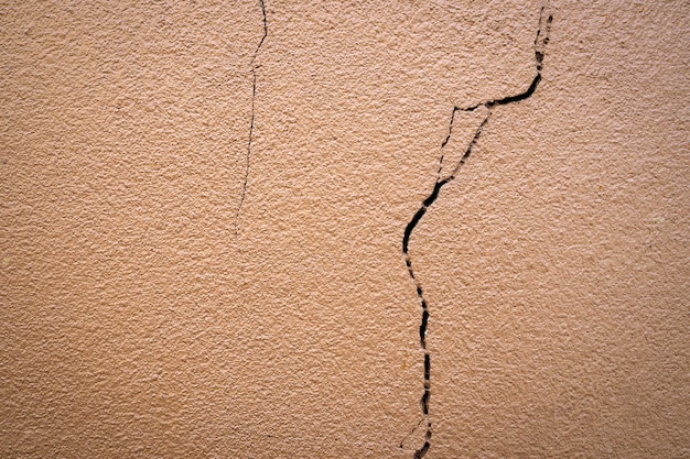 The walls of the house cracked and collapsed