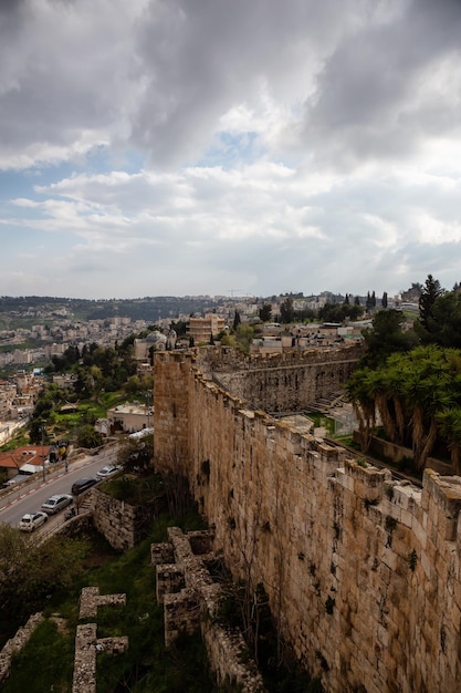 Walls of Jerusalem surrounding the Old City