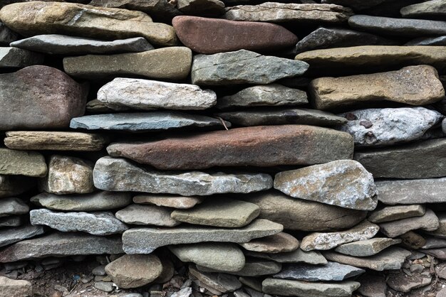 Walls made of stone stone background High quality photo