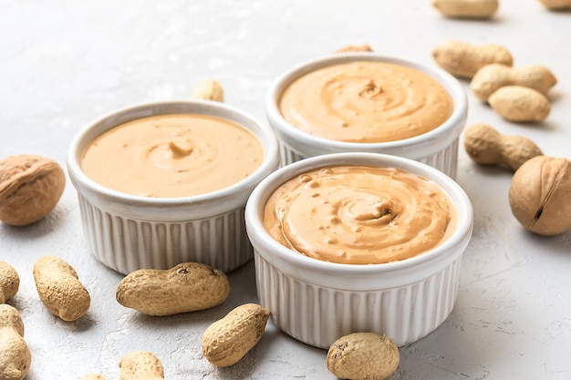 Walnut butter made of peanuts