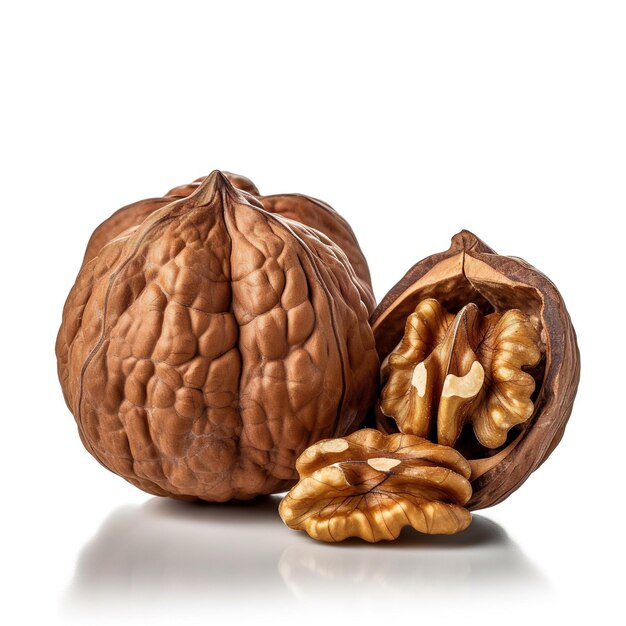 walnut isolated in white background