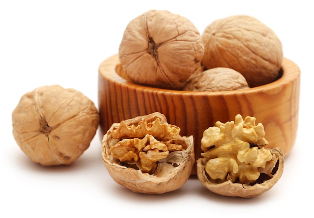 Walnut isolated over white background